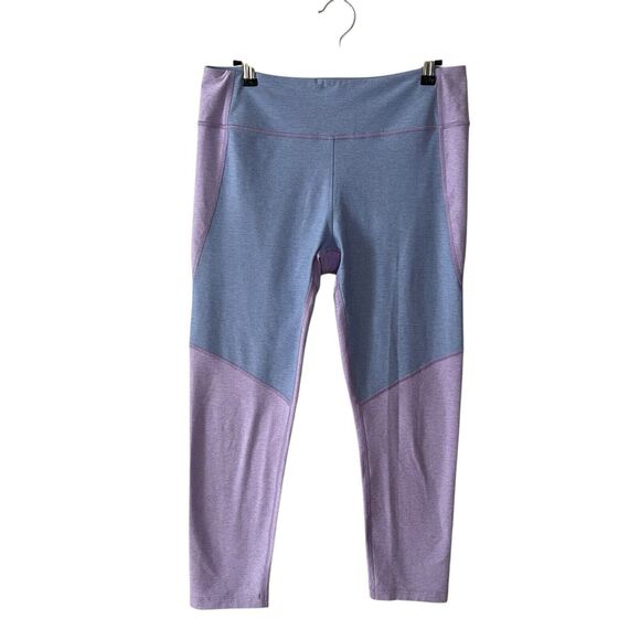 Outdoor Voices Large Leggings Lavender Light Blue Heathered Activewear - Picture 1 of 8